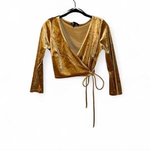 Gold Wrap Blouse
